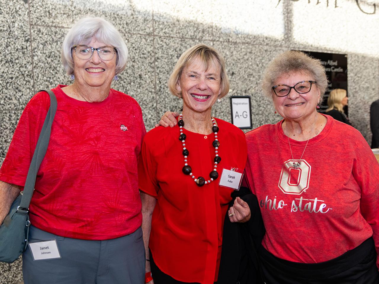 Guests converse during the alumni Homecoming celebration in the Reese Center.